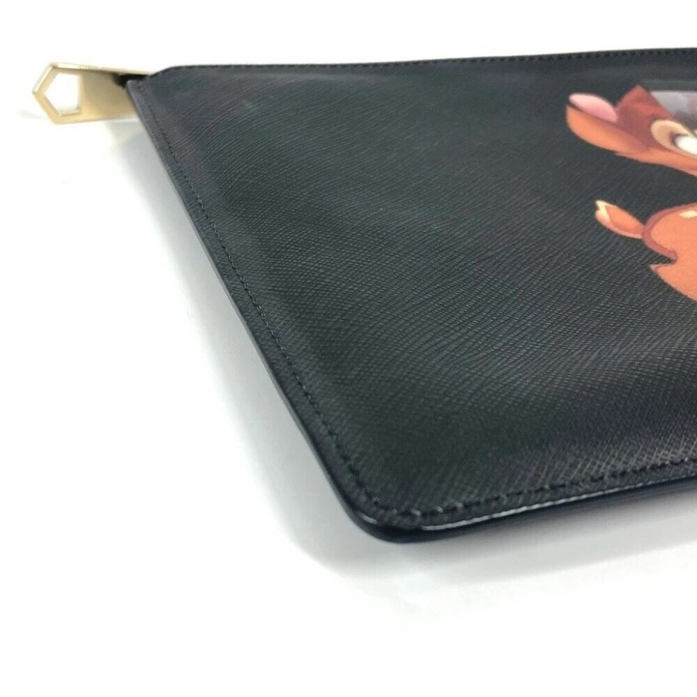 GIVENCHY Disney collaboration DISNEY Bambi pouch bag Clutch bag PVC Black - Picture 6 of 14